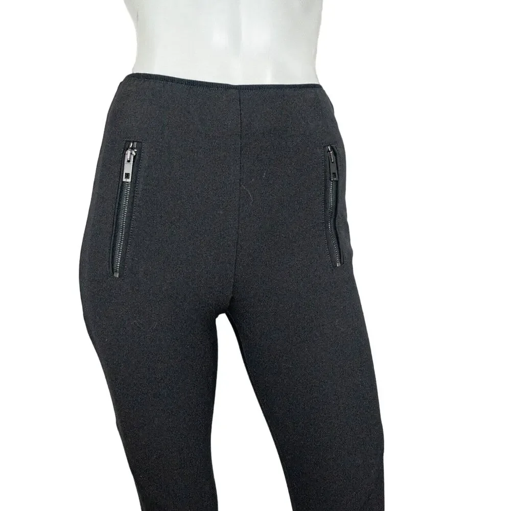 Rag & Bone NY Legging Pants zipper packets Black Women's Size 0
